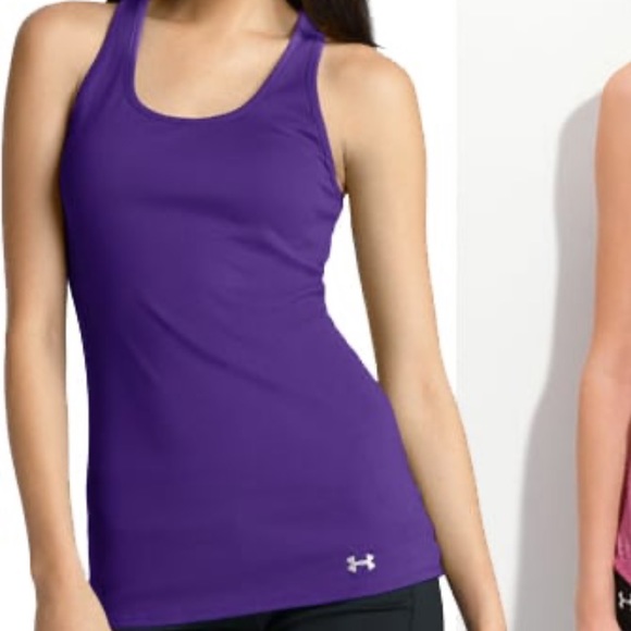Under Armour Tops - 🌴3/$20 Under Armour Heat Gear Fitted Tank Purple